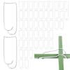 Plant Support Connector Clips, 50-Pack Steel Clips view 1