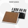 Round Absorbent Ceramic Stone Coasters, Set of 6 with Holder view 2