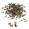 QUARKZMAN 400-Piece Jewelry End Caps, Crimp Bead Knot Covers, Open Bracelet Clasps, 4 mm Bronze view 1