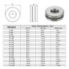 QUARKZMAN 2-Pack F5-12M Thrust Bearings, 5 x 12 x 4 mm, Brass, with Washers, ABEC-3 view 2
