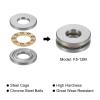 QUARKZMAN 2-Pack F5-12M Thrust Bearings, 5 x 12 x 4 mm, Brass, with Washers, ABEC-3 view 4