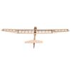 COMETX Mini Fixed-Wing Dancing Wing Hobby F1501 Balsa RC Glider, 1550 mm Wingspan DIY Kit view 2