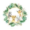 MIRRORANG 1 m Round Jungle Safari Cartoon Animal Photography Backdrop, Polyester view 3