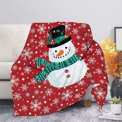 Coloranimal Christmas Snowman Throw Blanket for Sofa or Bed, 2XL