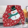 Coloranimal Christmas Snowman Throw Blanket for Sofa or Bed, 2XL view 1