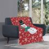 Coloranimal Christmas Snowman Throw Blanket for Sofa or Bed, 2XL view 3
