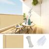 NINGBAI HDPE Balcony Privacy Screen, 105 x 500 cm, Yellow view 1