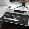 Leather Desk Mat with Edge Protection, 60 x 30 cm, Black view 1