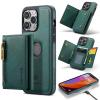 Yidai-Silu iPhone 13 Wallet Case with RFID Blocking, Green view 1