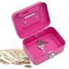 Jingan Lockable Cash Box with Key Lock, Small Metal Safe view 1