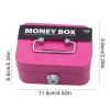Jingan Lockable Cash Box with Key Lock, Small Metal Safe view 3