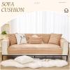 ZGDDPZA Thick Plush Sofa Cover for 1–4 Seat or L-Shaped Sofas, Coffee, 110 × 110 cm view 2