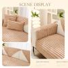 ZGDDPZA Thick Plush Sofa Cover for 1–4 Seat or L-Shaped Sofas, Coffee, 110 × 110 cm view 3