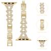 Glitter Stainless Steel Replacement Band Compatible with Apple Watch Ultra 49mm, 42mm, 44mm and 45mm view 3
