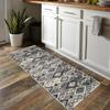 Siunwdiy Gray Geometric Runner Rug, 120 x 220 cm, Non-Slip, Washable view 2