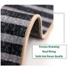 Siunwdiy Gray Geometric Runner Rug, 120 x 220 cm, Non-Slip, Washable view 4
