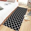 ZDYHMrj Long Hallway Runner Rug, Non-Slip, Washable, Black and White, 50 x 250 cm view 3