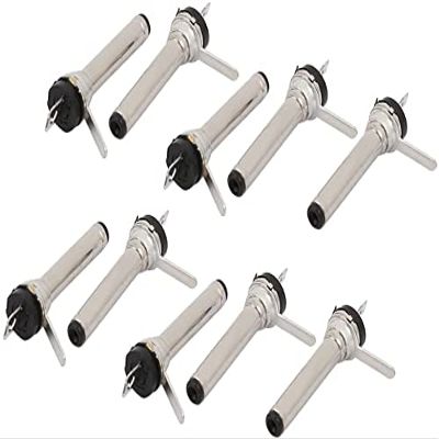 XYWHPGV 10-Pack 2006TVL155-90 DC Power Jack Adapter Plug, 2.0 mm x 0.6 mm
