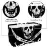 Jolly Roger Pirate Flag Reusable Shopping Basket view 2