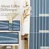 Nanspring Blue Semi-Sheer Linen Blend Curtains, 84 in. Long view 4