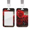 Rose ID Badge Holder with Lanyard view 1