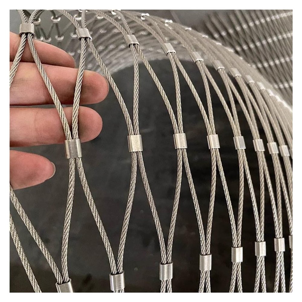DTVEW 304 Stainless Steel Wire Rope Net, 3 x 5 m