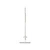 Flat Floor Mop with 3 Gray Microfiber Cloths view 1