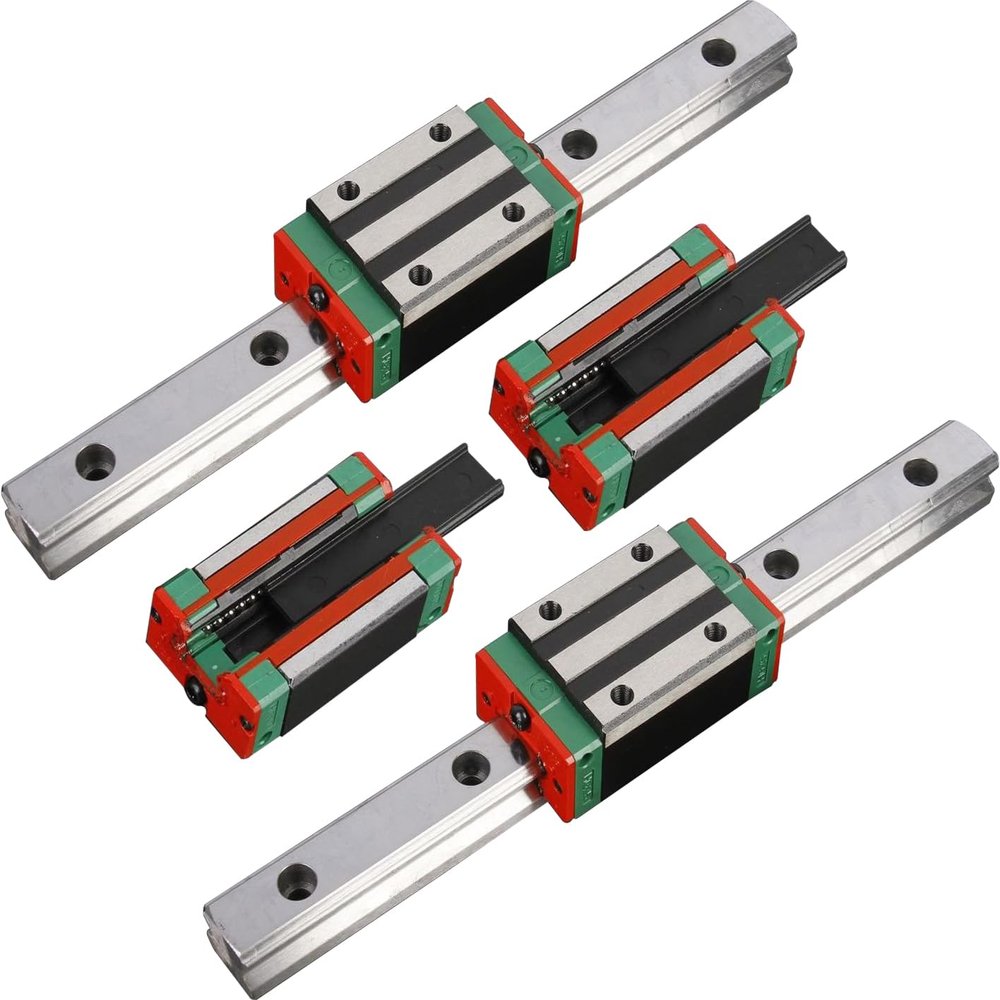 Hohitto HGH20 Linear Rail Kit, 2 HGR20 Rails, 950 mm Total Length, 4 HGH20CA Blocks