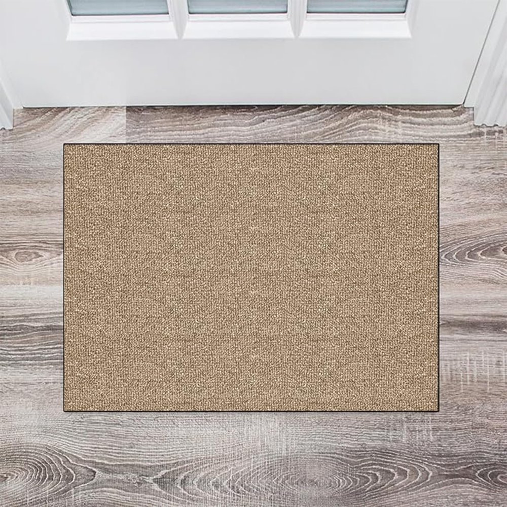 CUIMEI Kitchen Runner 110 x 350 cm, Non-Slip, Waterproof, Washable, Dark Beige