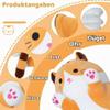 SNOWOLF Soft Cat Plush Pillow, Long Sleeping Pillow, Stuffed Kitten Toy Gift (Yellow, 110 cm) view 3