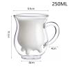 Soulnioi 250 ml Set of 2 Double-Wall Insulated Glass Cups for Espresso, Coffee, Tea, Milk, and Juice view 2