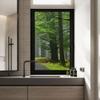 Static-Cling Window Film, Privacy, Heat Control, UV Protection, Natural Forest Landscape, 2 Frosted Films, W 19.7 x H 47.2 in (50 x 120 cm) view 2