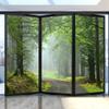 Static-Cling Window Film, Privacy, Heat Control, UV Protection, Natural Forest Landscape, 2 Frosted Films, W 19.7 x H 47.2 in (50 x 120 cm) view 3