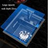 Small Hidden Stainless Steel Mini Sink with Folding Faucet Cover, 32 × 39 × 22.5 cm view 4