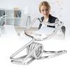 MISNODE 20-Pack Hollow Design Binder Clips, Decorative Metal Paper Clips, Silver view 3