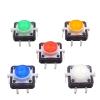 FACSER 5-Piece 12 x 12 mm Illuminated Tactile Micro Pushbutton Switch, Momentary Reset, Red view 1