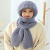 GAMIRA 2-in-1 Windproof Scarf Knit Hat with Ear Protection for Women (C, One Size) view 2