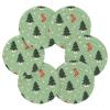 Christmas Tree Absorbent Drink Coasters with Holder, Set of 6 view 2
