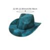 Fopytu Adult Cowboy Hat with Blended-Color Brim, Outdoor Sunproof Party Hat for Men and Women view 3