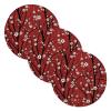 3-Piece Woven Trivet Set for Hot Dishes, 15 in, Cherry Blossom Pattern view 1