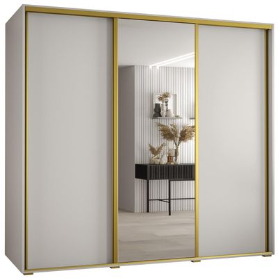 Davos 3-Door Sliding Wardrobe with Mirror