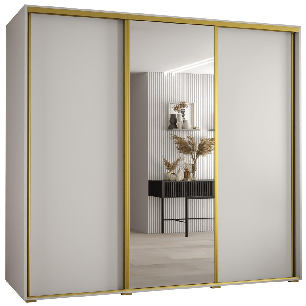 Davos 3-Door Sliding Wardrobe with Mirror