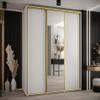Davos 3-Door Sliding Wardrobe with Mirror view 2