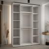 Davos 3-Door Sliding Wardrobe with Mirror view 4