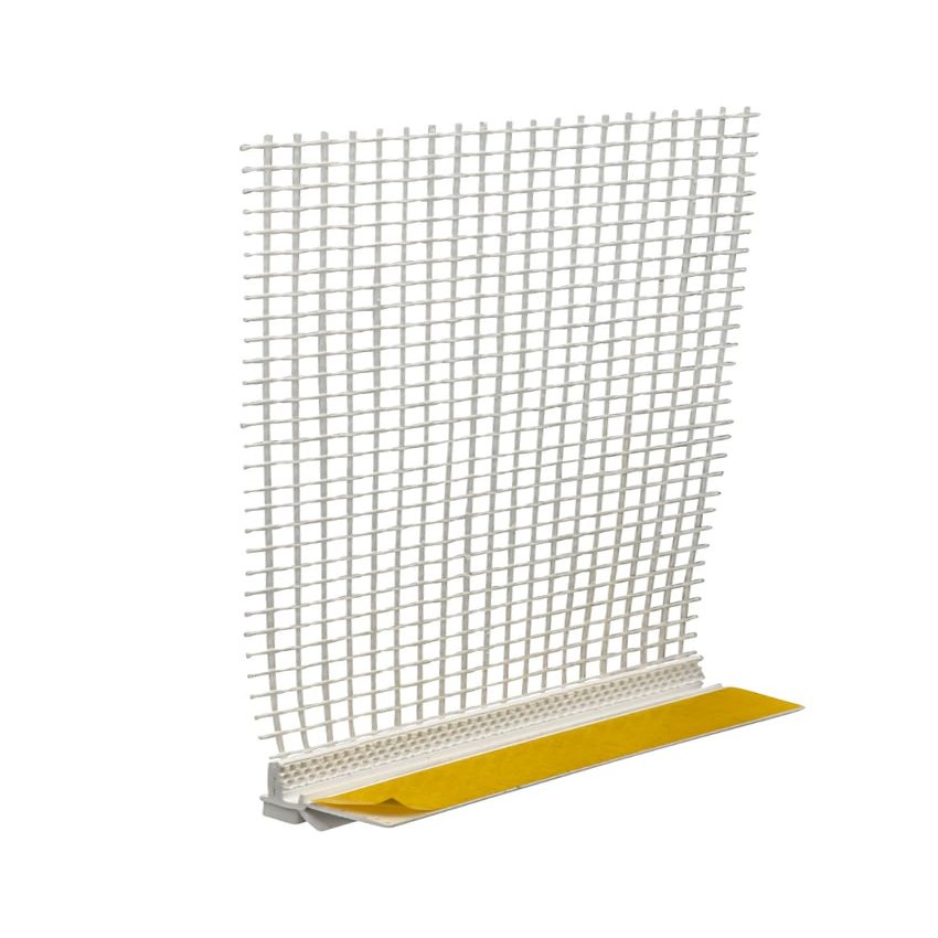 15 x Handelsknig Window Plaster Trim with Mesh and Lip, 9 mm, 200 cm (30 m Total)