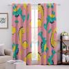 XPINGO 3D Dinosaur Curtains, 2-Pack, W 220 x H 215 cm, Blackout Eyelet Panels view 3