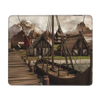 Viking Design Mouse Pad, 25.4 x 30.5 cm, Non-Slip Rubber Base, for Computer, Laptop, Office, and Home