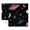 VAPOKF Space Planet Moon Stars Night Sky Soft Throw Blanket, 149.9 x 200.7 cm view 1