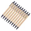10 Paper Ballpoint Pens with Black Ink for School and Celebrations view 1