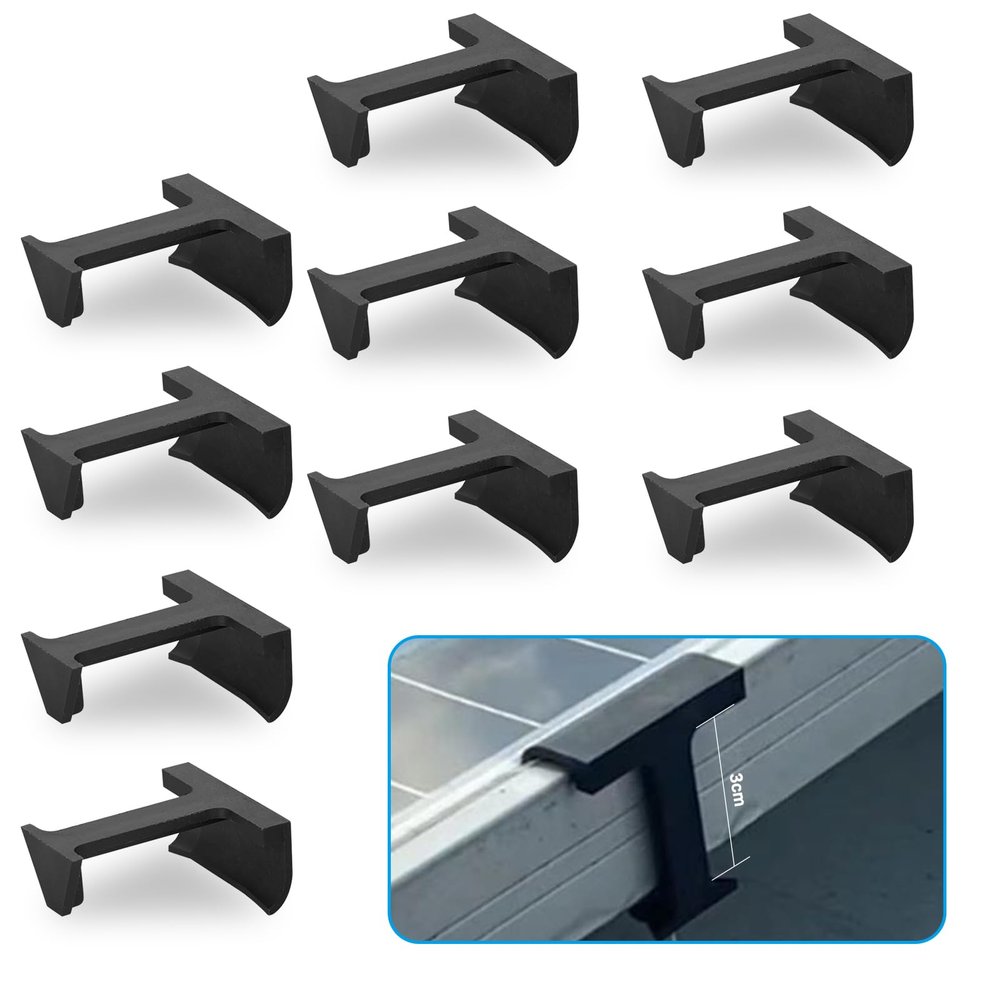 BuyWeek 30 mm Solar Panel Drainage Clips, 10-Pack